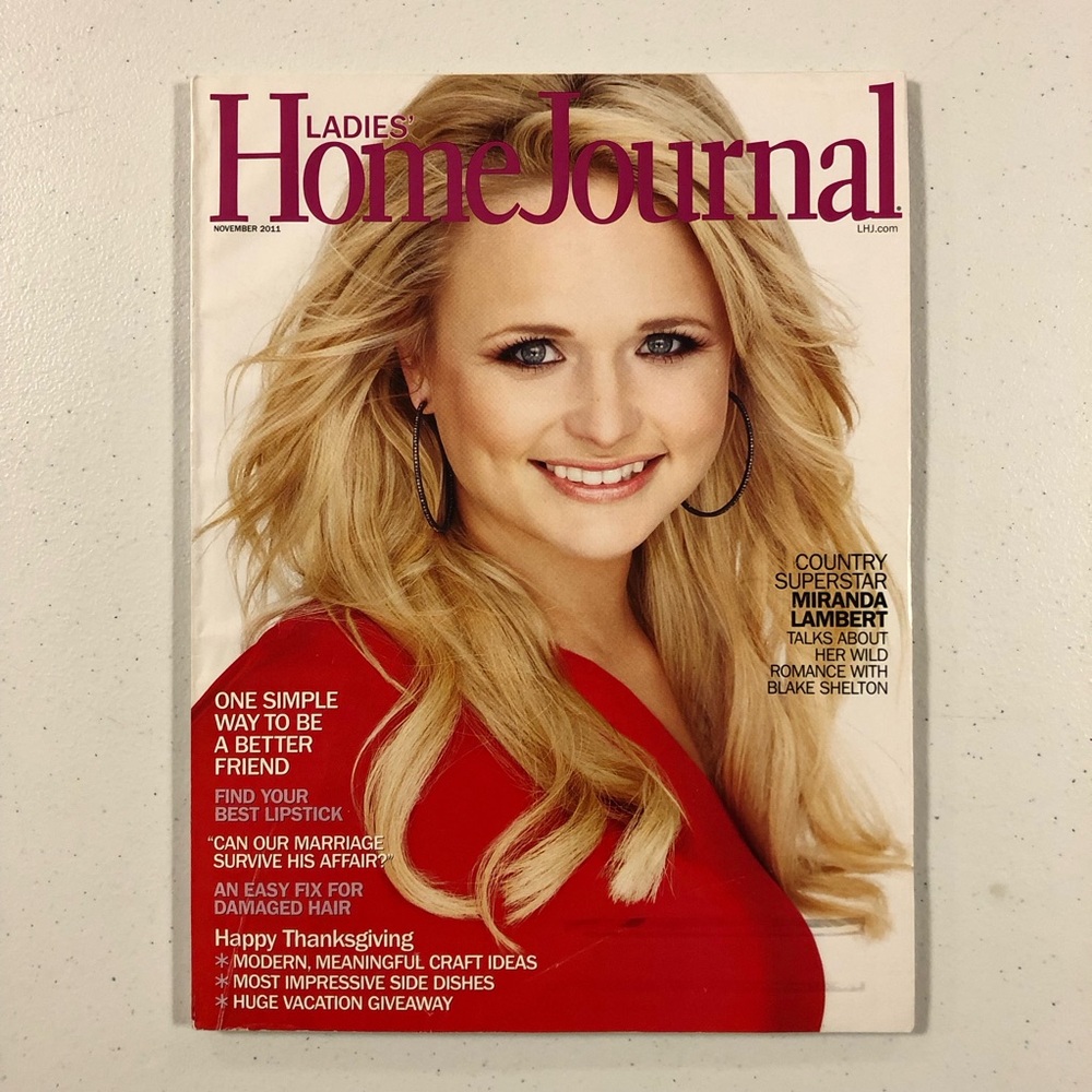 Ladies' Home Journal November 2011 Miranda Lambert